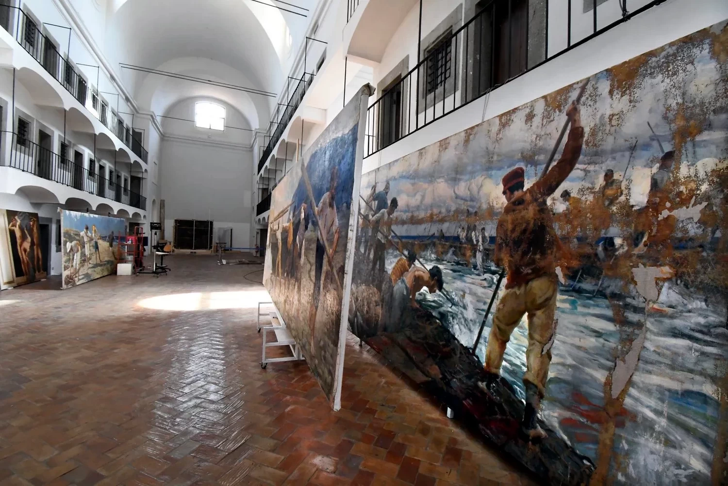 Epopea della pesca - nell’ex Carcere maschile del San Michele durante i restauri